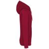 sudadera con capucha manga larga rojo vista3
