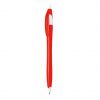 Bolígrafos básicos finball rojo con logo vista 1