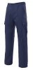 Pantalones de trabajo velilla multibolsillos con 5 bolsillos de algodon azul marino para personalizar vista 1