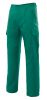 Pantalones de trabajo velilla multibolsillos con 5 bolsillos de algodon verde para personalizar vista 1