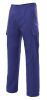 Pantalones de trabajo velilla multibolsillos con 5 bolsillos de algodon azulina para personalizar vista 1