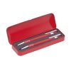 Set escritura sheridan de metal rojo vista 1