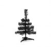 Navidad árbol navidad pines negro con impresión vista 1