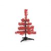 Navidad árbol navidad pines rojo con impresión vista 1