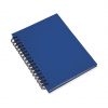 Cuadernos con anillas emerot de cartón ecológico azul con publicidad vista 1