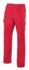 Pantalones de trabajo velilla multibolsillos con 6 bolsillos de poliéster rojo para personalizar vista 1