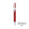 Bolígrafos de lujo alexluca pilman de metal rojo con publicidad vista 1