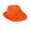 Sombreros braz de poliéster naranja con impresión vista 1