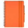 Cuadernos con anillas concept de papel naranja vista 1