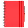 Cuadernos con anillas concept de papel rojo vista 1