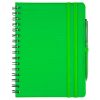 Cuadernos con anillas concept de papel verde vista 1