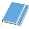 Libretas con banda elastica classic pocket de cartón azul claro con logo vista 1