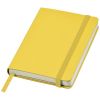 Libretas con banda elastica classic pocket de cartón amarillo con logo vista 1