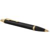 Bolígrafos de lujo im pen de metal negro intenso dorado vista 1