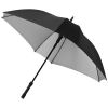 Paraguas clásicos automatic 23 square de poliéster negro intenso plata vista 1