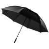 Paraguas clásicos automatic brighton 32 de nylon negro intenso con logo vista 1