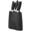 Cuchillos of 5 knives de metal negro intenso con logo vista 1