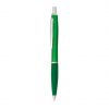Bolígrafos básicos balu verde con logo vista 1