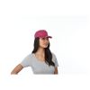 gorra de 5 paneles con ribete styx burgundy/blanco vista2