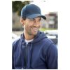 gorra de 6 paneles davis burgundy/blanco vista2