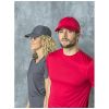 gorra cool fit de 6 paneles cerus burgundy/blanco vista2