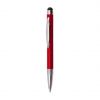 Bolígrafos puntero táctil silum de metal rojo vista 1