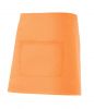 Delantales de hostelería velilla corto con bolsillo central de algodon naranja claro para personalizar vista 1