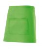 Delantales de hostelería velilla corto con bolsillo central de algodon verde lima para personalizar vista 1
