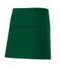 Delantales de hostelería velilla corto con bolsillo central de algodon verde bosque para personalizar vista 1