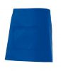 Delantales de hostelería velilla corto con bolsillo central de algodon azulina para personalizar vista 1