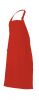Delantales de hostelería velilla peto con bolsillo con hebilla de algodon rojo para personalizar vista 1