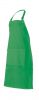 Delantales de hostelería velilla peto con bolsillo con hebilla de algodon verde para personalizar vista 1