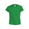 Camisetas manga corta hecom niño de 100% algodón verde con logo vista 1