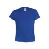 Camisetas manga corta hecom niño de 100% algodón azul con logo vista 1