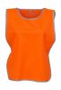 Chalecos reflectantes yoko fluo reflective fluo orange con logo vista 1