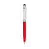 Bolígrafos puntero táctil globix de metal rojo con impresión vista 1