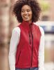 Chalecos russell softshell mujer con logo vista 2