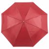Paraguas plegables ziant rojo con publicidad vista 1