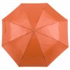 Paraguas plegables ziant naranja con publicidad vista 1