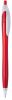 Bolígrafos básicos lucke rojo con logo vista 1