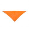 Pañuelos lisos kozma de poliéster naranja con publicidad vista 1