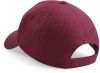 gorra ultimate de 5 paneles burgundy vista4