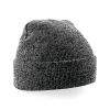 gorro original - borde vuelto gris vista2