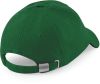 gorra de perfil bajo de algodón grueso peinado - seis paneles forest green vista4