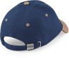 gorra de perfil bajo de algodón grueso peinado - seis paneles french navy/taupe vista4