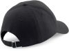 gorra pro-style de algodón grueso peinado - seis paneles negro vista4