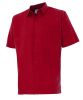 Camisas de trabajo velilla manga corta un bolsillo de algodon rojo vista 1