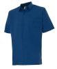 Camisas de trabajo velilla manga corta un bolsillo de algodon azul marino vista 1