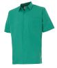 Camisas de trabajo velilla manga corta un bolsillo de algodon verde vista 1