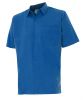 Camisas de trabajo velilla manga corta un bolsillo de algodon azulina vista 1